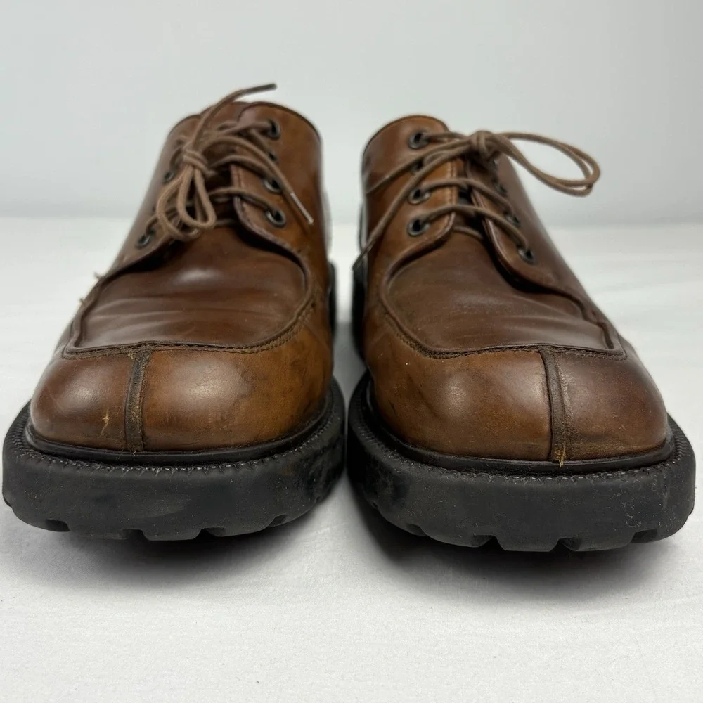 VTG 90s/Y2K Kenneth Cole Platform Moc Toe Oxford Shoes Chunky Lug Soles 8M Brown